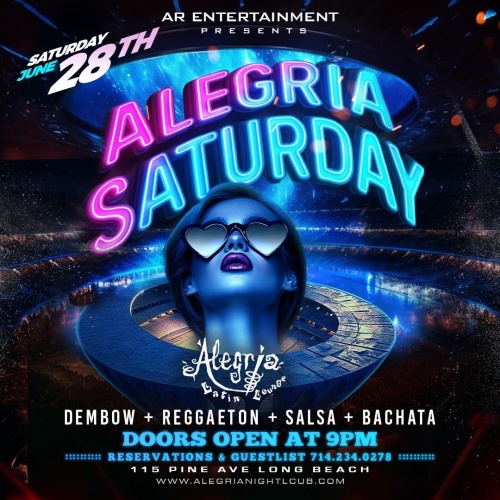 Alegria Saturday - Alegria Cocina Latina