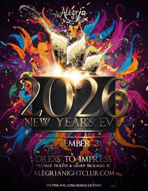 New Year's Eve 2026 - Alegria Cocina Latina