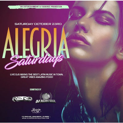 Alegria Saturday, Saturday, August 13th, 2022