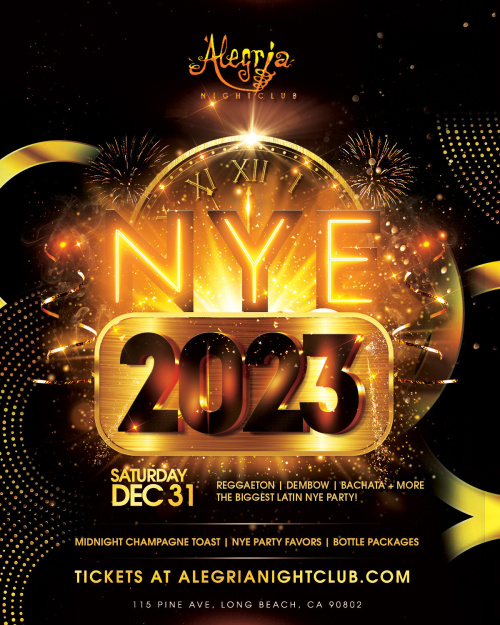 New Years Eve 2023 - Alegria Cocina Latina