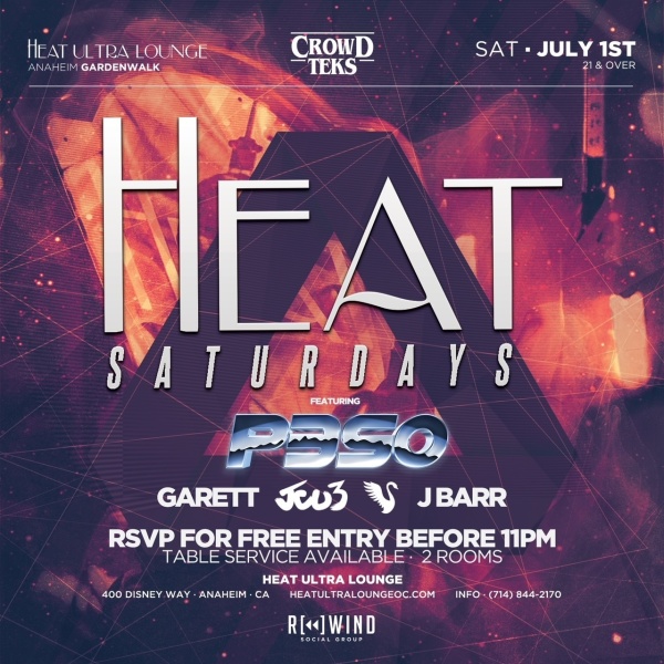 HEAT Saturdays W/ DJ Peso
