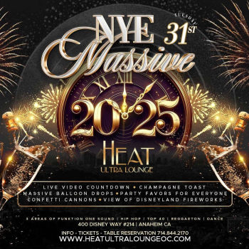 New Years Eve 2025 - Tue Dec 31