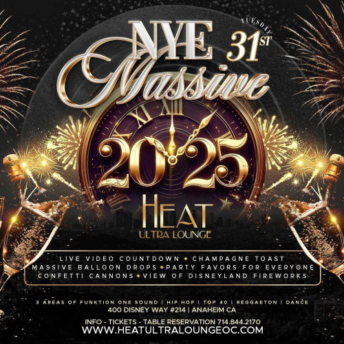 New Years Eve 2025 - Heat Ultra lounge