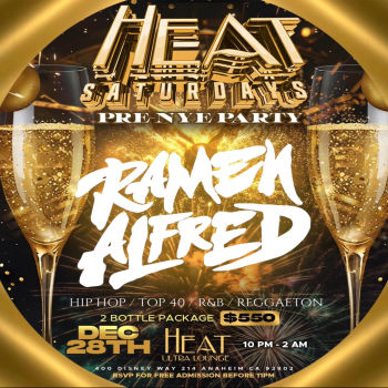 HEAT Saturdays With DJ Ramen Alfred - Sat Dec 28