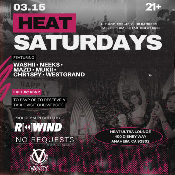 HEAT Saturdays - Sat Mar 15