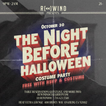 Rewind OC Presents, The Night Before Halloween - Thu Oct 30