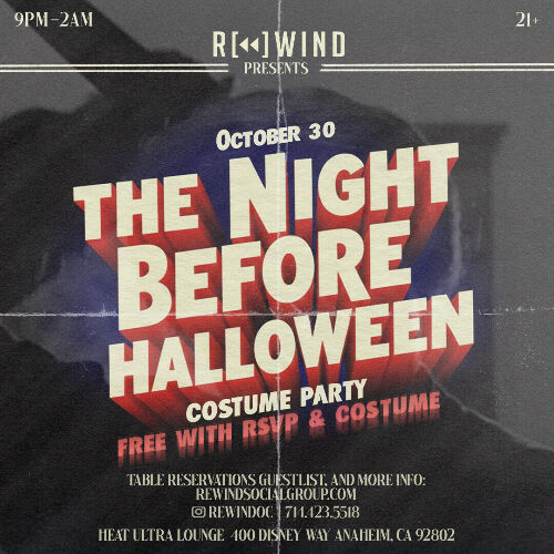 Rewind OC Presents, The Night Before Halloween