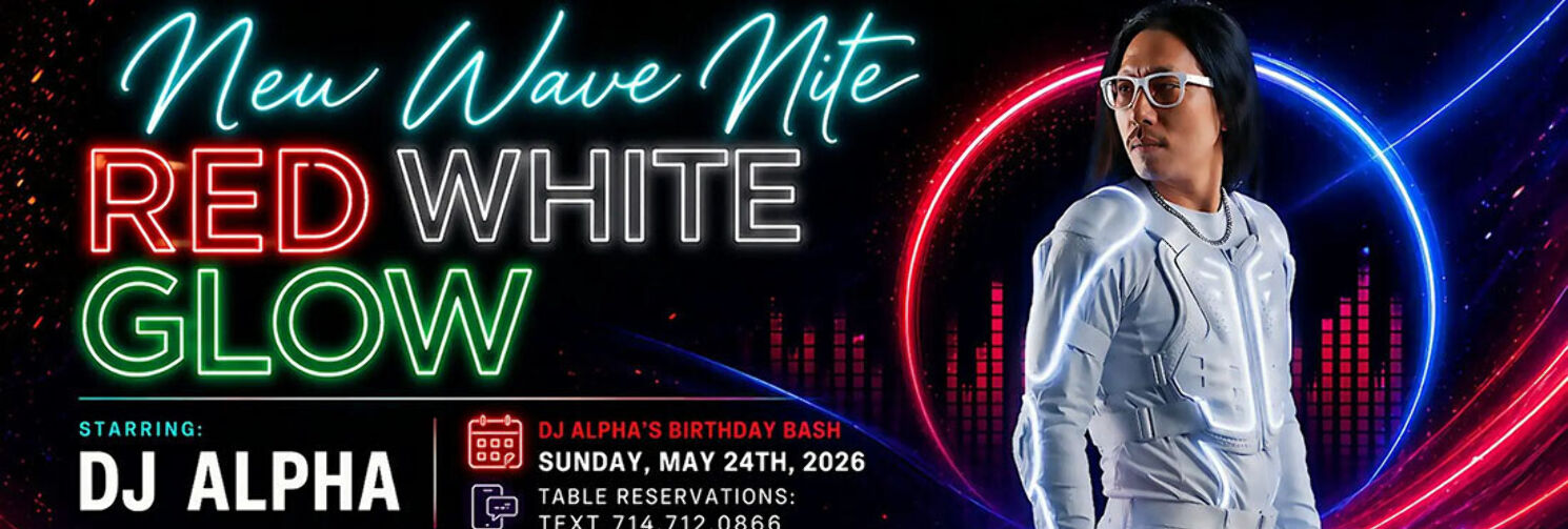 New Wave Red White And Glow