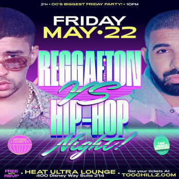 Reggaeton VS. Hip Hop Party - Fri May 22
