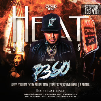 Heat Saturdays W/ DJ Peso - Sat Feb 4