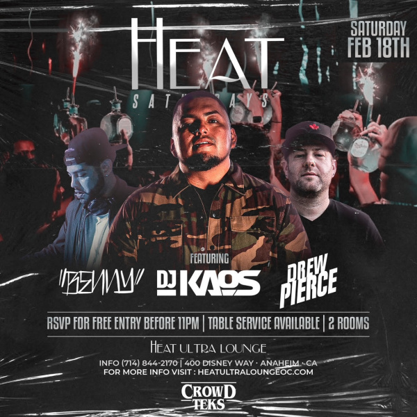 Heat Saturdays W/ DJ Kaos