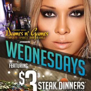 WEDNESDAY STEAK DINNERS, Wednesday, September 19th, 2018