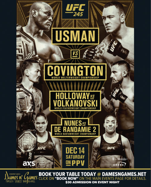 UFC 245 - Dames N Games Topless Sports Bar & Grill VN