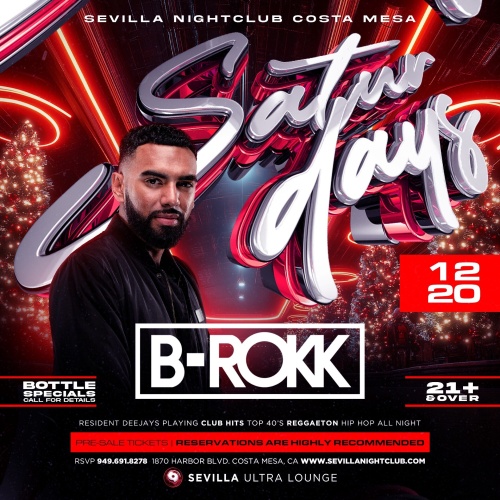 Sevilla Costa Mesa | The Hottest Latin Saturdays - Flyer