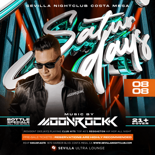 Sevilla Costa Mesa | Hotter Than Ever Latin Saturdays - Flyer