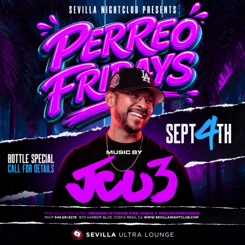Sevilla Costa Mesa | The Hottest Latin Fridays - Flyer