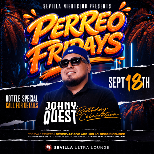 Sevilla Costa Mesa | The Hottest Latin Fridays - Flyer