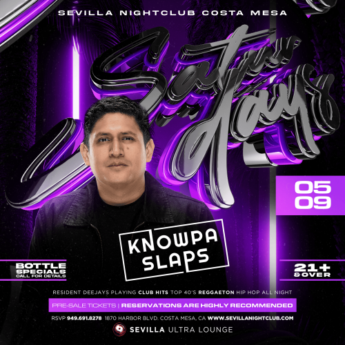 Sevilla Costa Mesa | Hotter Than Ever Latin Saturdays - Flyer