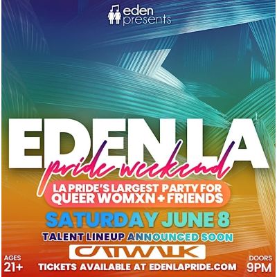 Eden Entertainment Presents, Saturday, June 8th, 2024