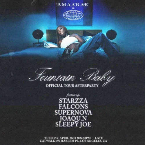 Pangea Presents : Amaarea's Fountain Baby Tour's Official Party - The Catwalk Club