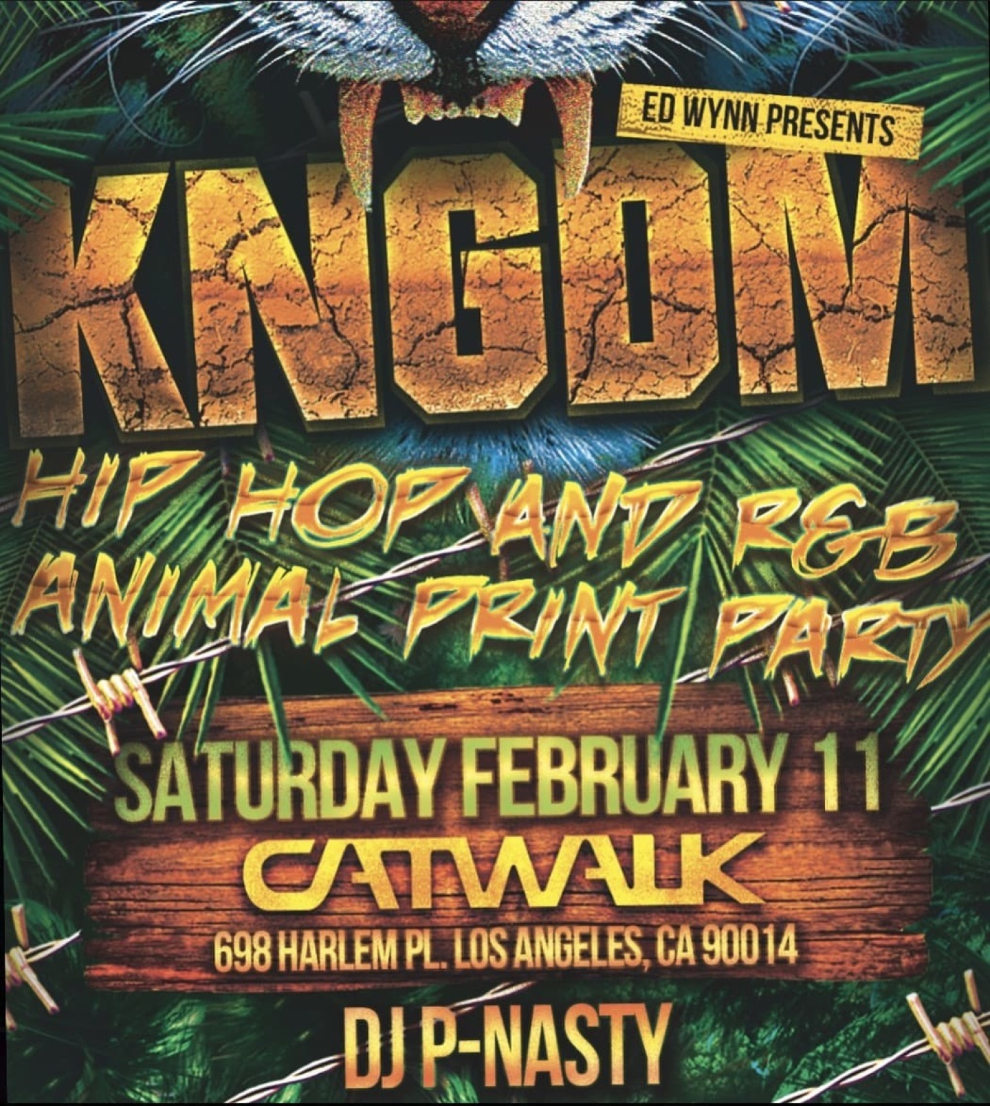 KNGDM: HIP HOP AND R&B ANIMAL PRINT PARTY