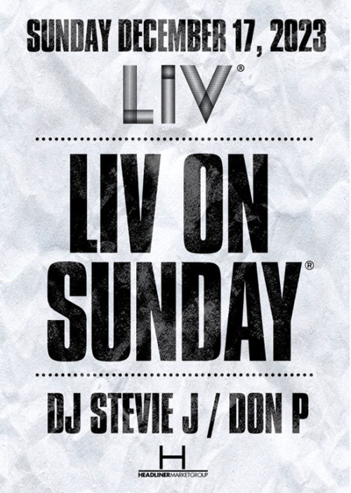 LIV ON SUNDAY - Flyer