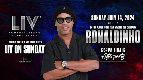 Copa Final Afterparty hosted by Ronaldinho - Flyer