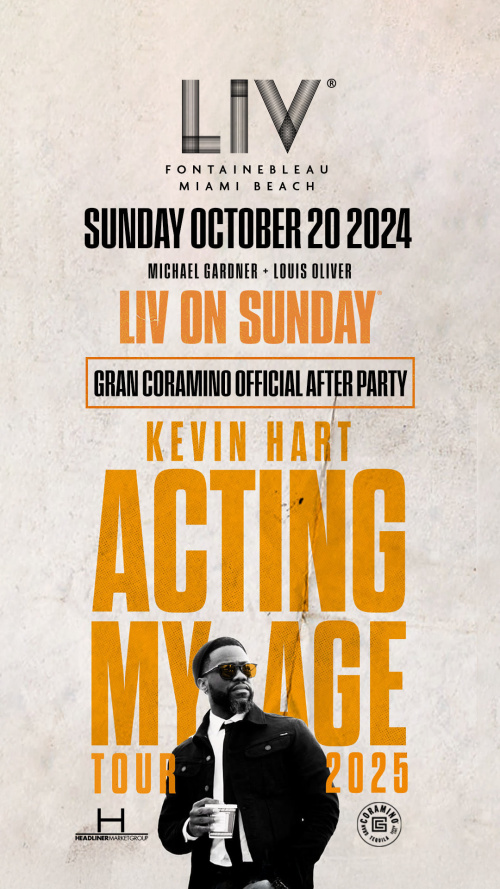 Kevin Hart Gran Coramino Official Afterparty - Flyer