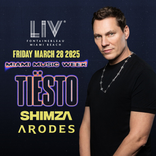 Tiësto, Shimza & Arodes - Miami Music Week - Flyer