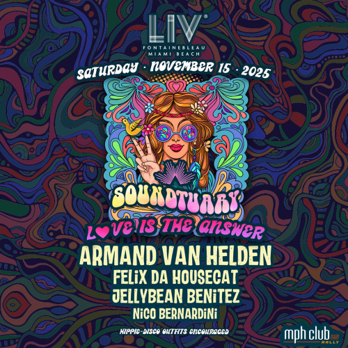 Soundtuary: Armand Van Helden, Felix Da Housecat, Jellybean Benitez, Nico Bernardini - Flyer
