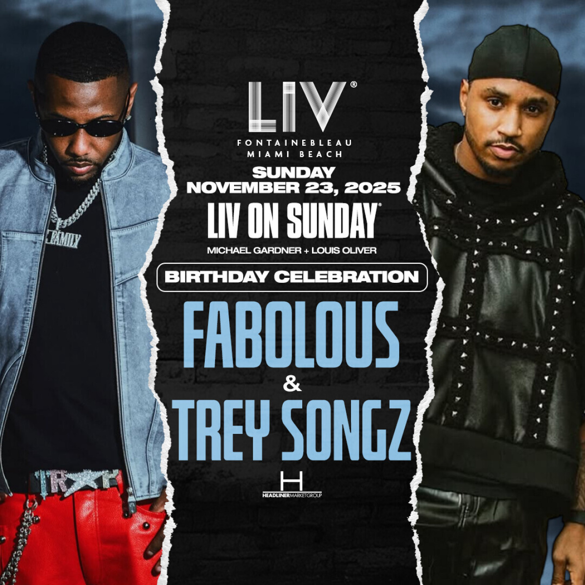 Fabolous and Trey Songz at LIV Nightclub Miami, Sun, Nov 23