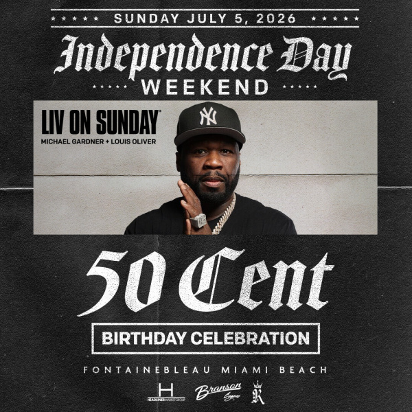 50 Cent at LIV Miami