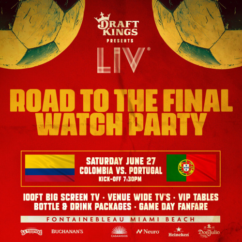 Colombia vs. Portugal Watch Party - Flyer