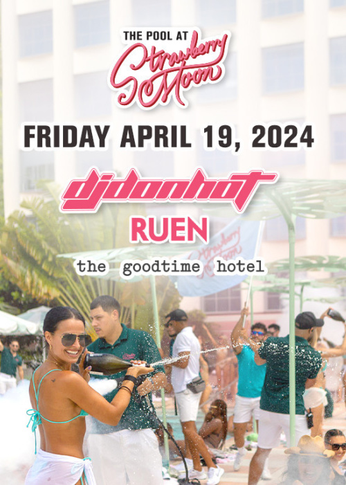 DJ Don Hot & Ruen Pool Party - Flyer