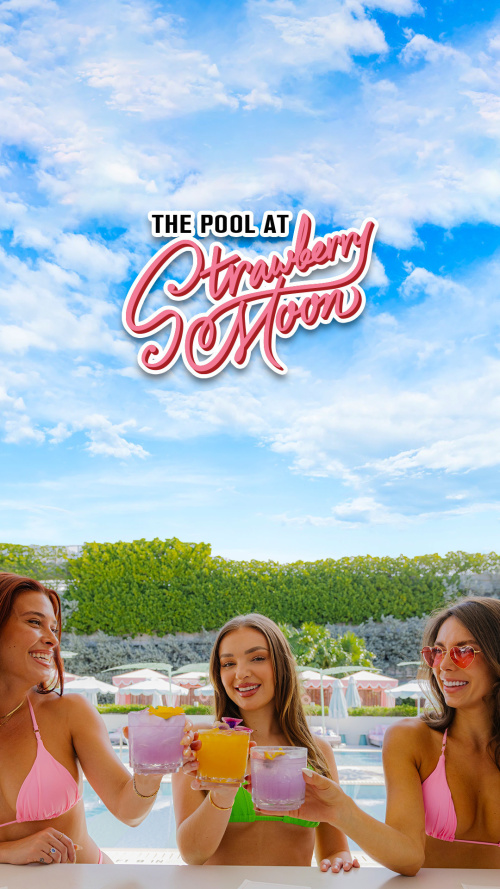 Thursdays at Strawberry Moon Pool - Flyer