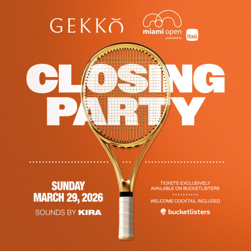Miami Open Closing Party - Flyer