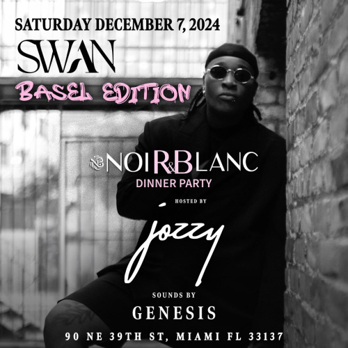 Noir & Blanc Dinner Party w/ Joozy - Flyer