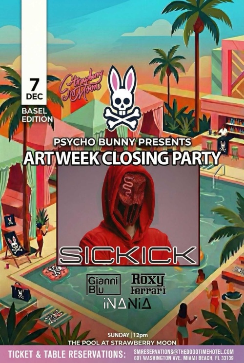 Sundays at The Pool at Strawberry Moon - Flyer