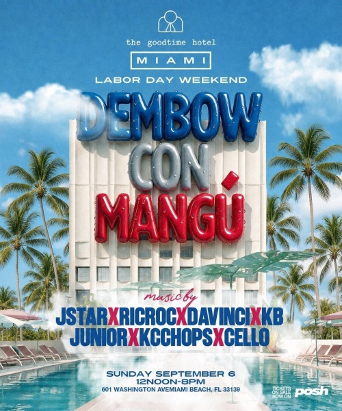 DEMBOW CON MANGU - Flyer