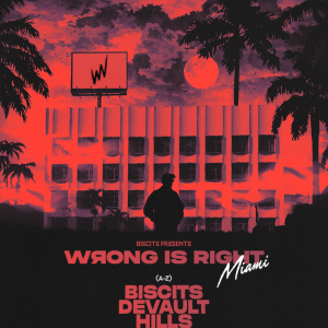 Flyer: BISCITS PRESENTS: WRONG. IS RIGHT