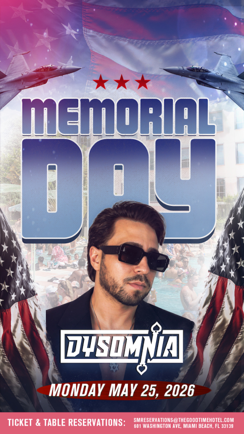 MEMORIAL DAY WITH DYSOMNIA X MIAMI SWIM WEEK CASTING - Flyer