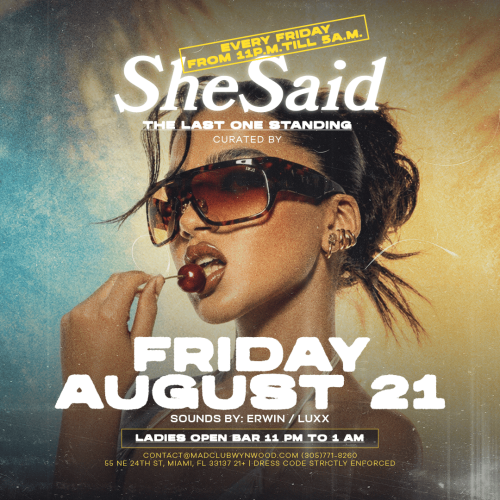 Friday - She Said - Flyer
