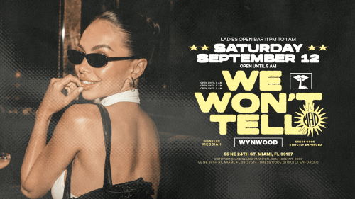 Saturday - We Won't Tell - Flyer