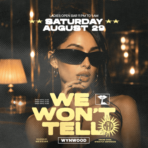 Saturday - We Won't Tell - Flyer