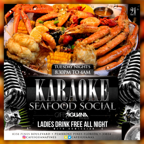 KARAOKE SEAFOOD BOIL - Cafe Iguana