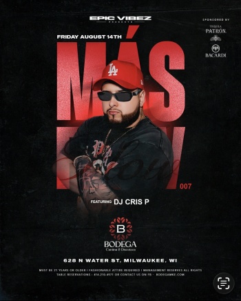 MAS FLOW FRIDAYS WITH DJ CRIS P Flyer Image