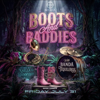 BOOTS & BADDIES WITH BANDA TEQUILEROS Flyer Image