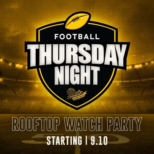 Thursday Night Football Rooftop Watch Party - Flyer