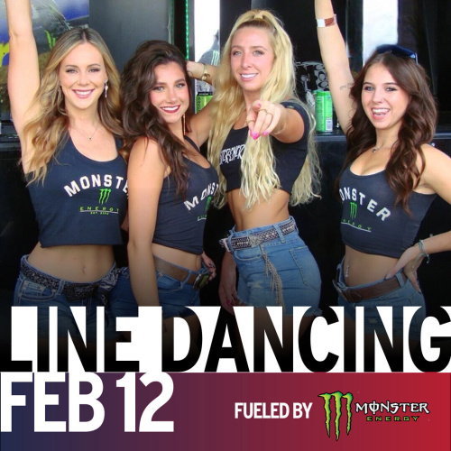 Monster Line Dancing Lessons - Flyer