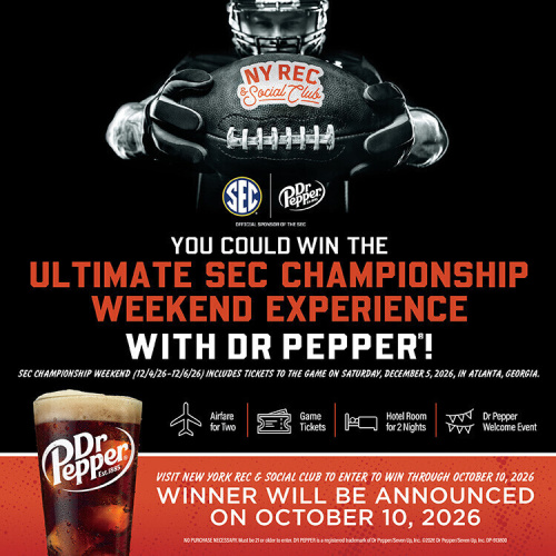 Dr Pepper Ultimate SEC Championship Weekend Giveaway - Flyer